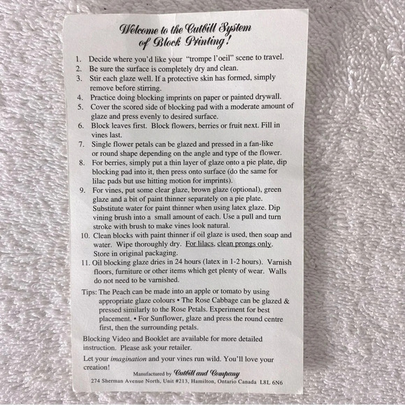 Vintage The Cuthill Systems Block Printing Pads x 8 - Picture 4 of 10